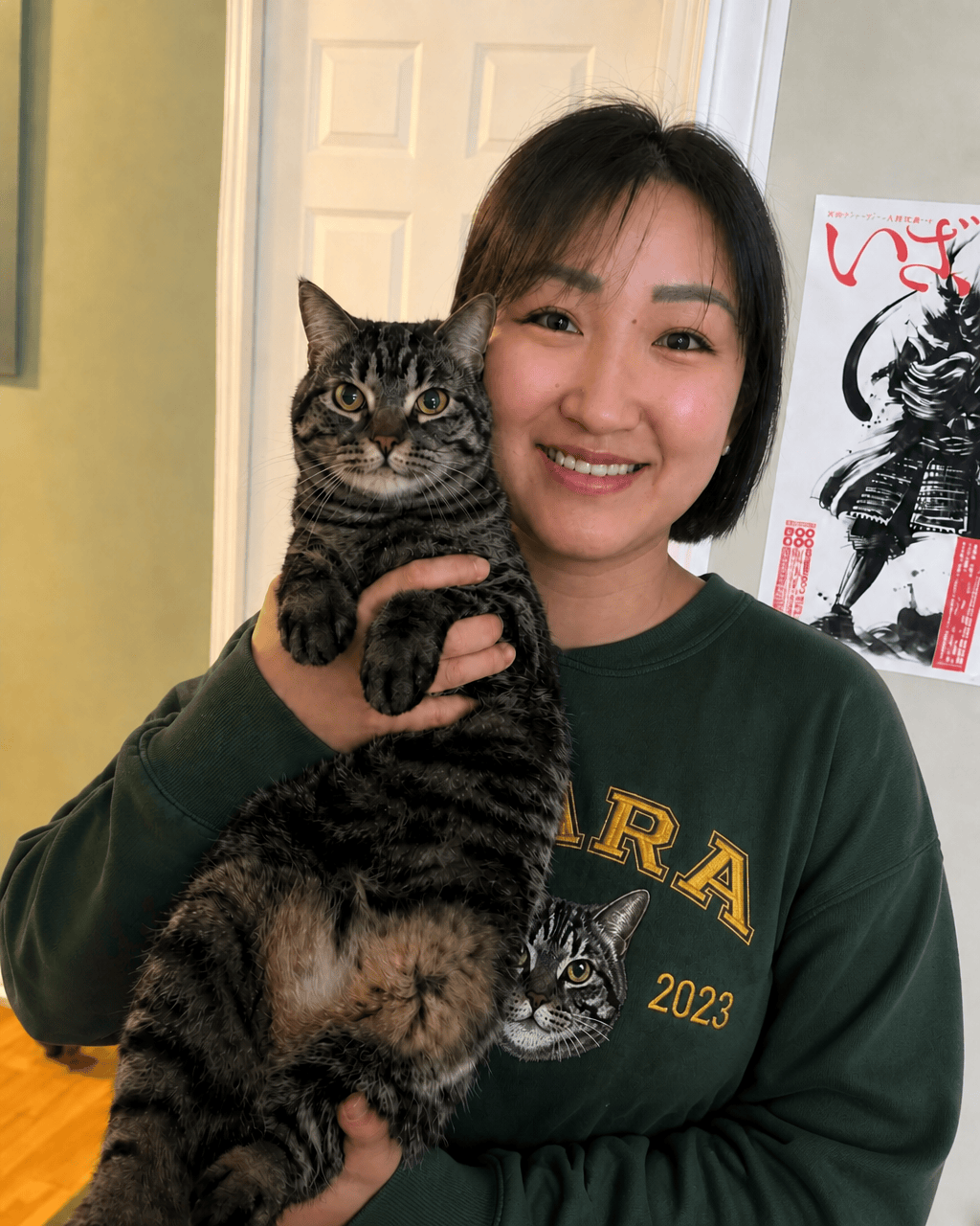 Custom Pet Embroidered Campus Stitch Sweatshirt