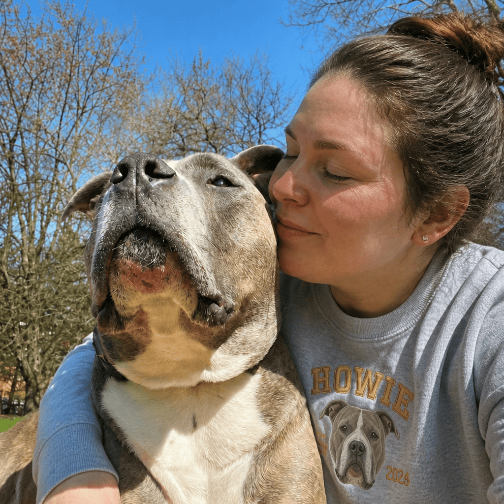 Custom Pet Embroidered Campus Stitch Sweatshirt