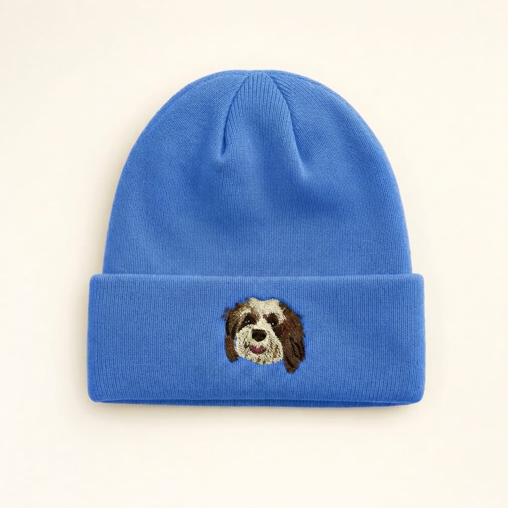 Custom Pet Embroidered Icon Stitch Beanie