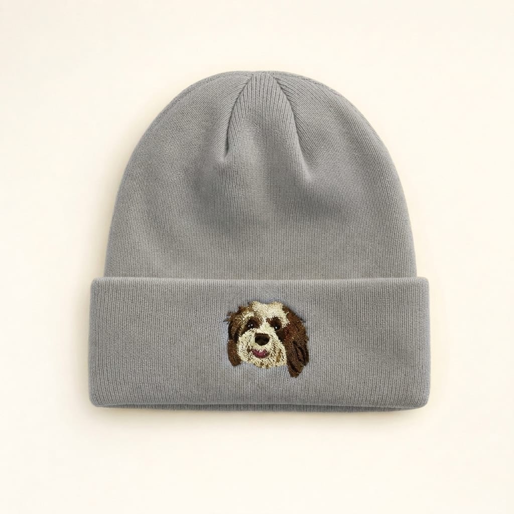 Custom Pet Embroidered Icon Stitch Beanie