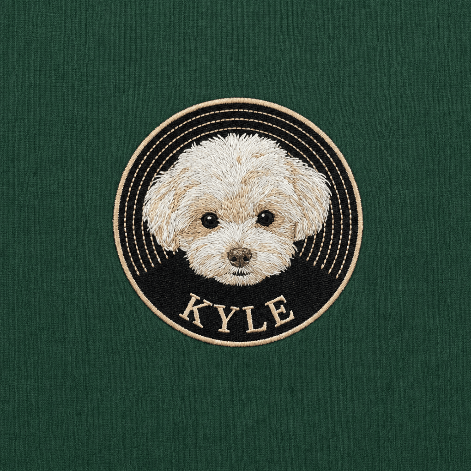 Custom Pet Embroidered Groove Stitch Hoodie