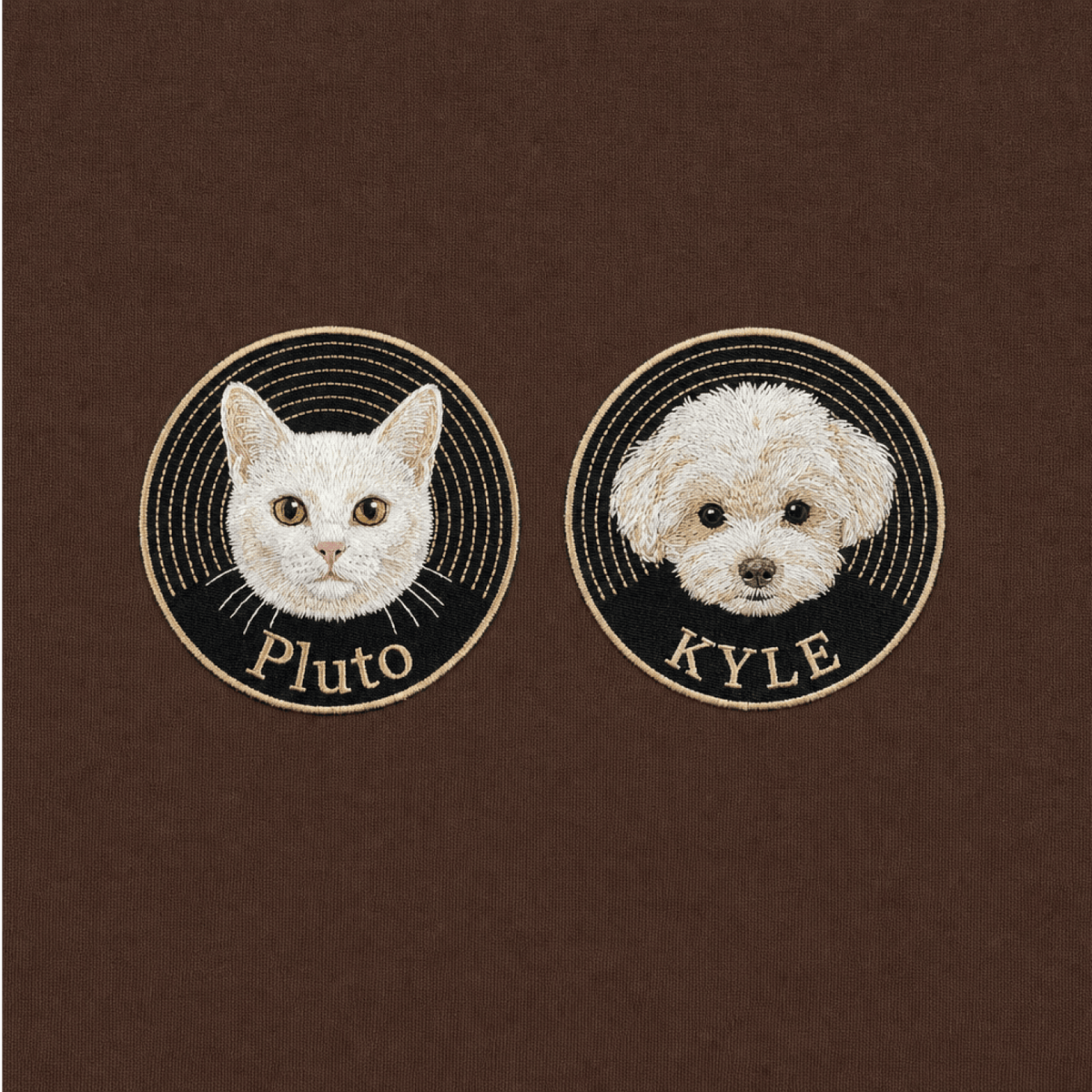 Custom Pet Embroidered Groove Stitch Sweatshirt