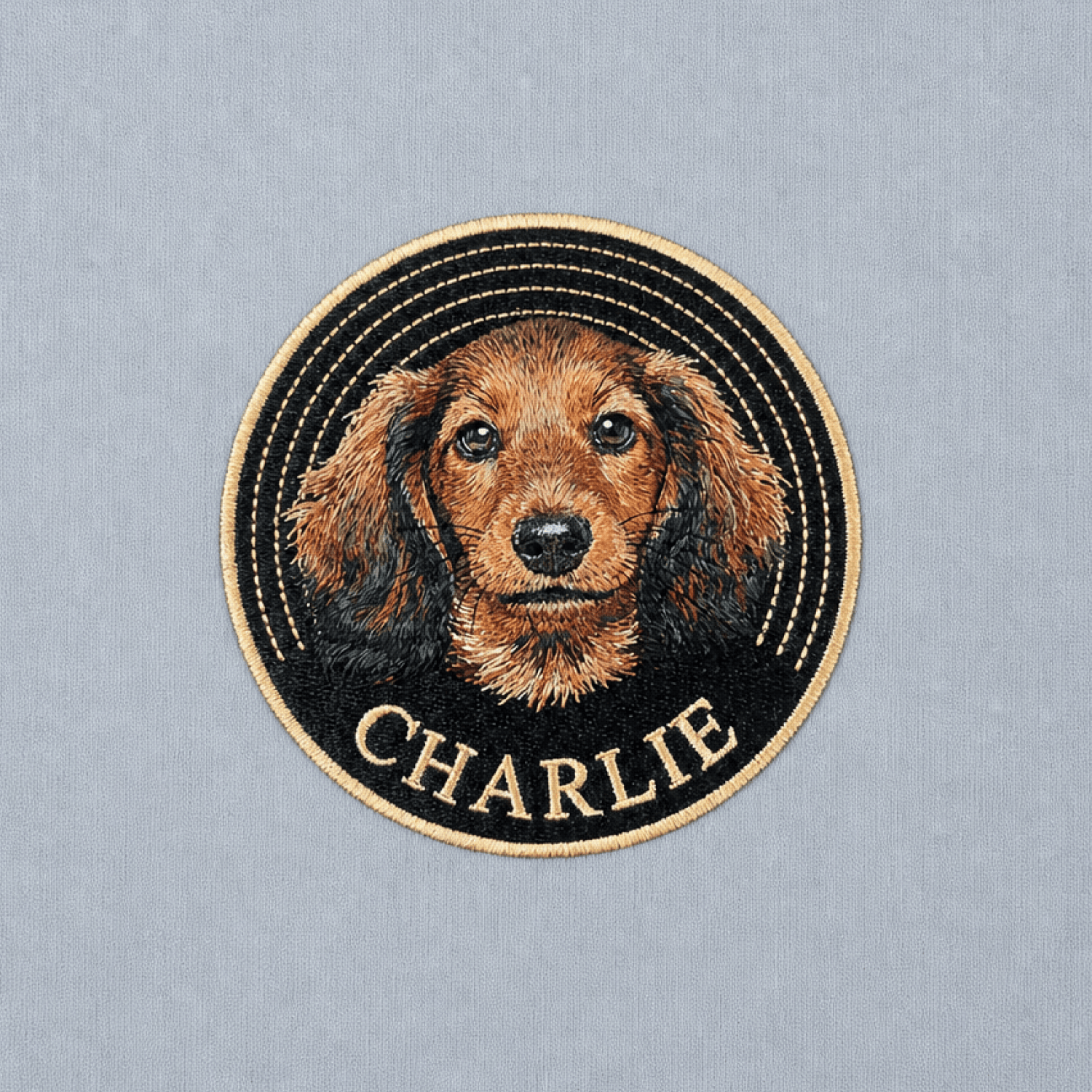 Custom Pet Embroidered Groove Stitch T-Shirt