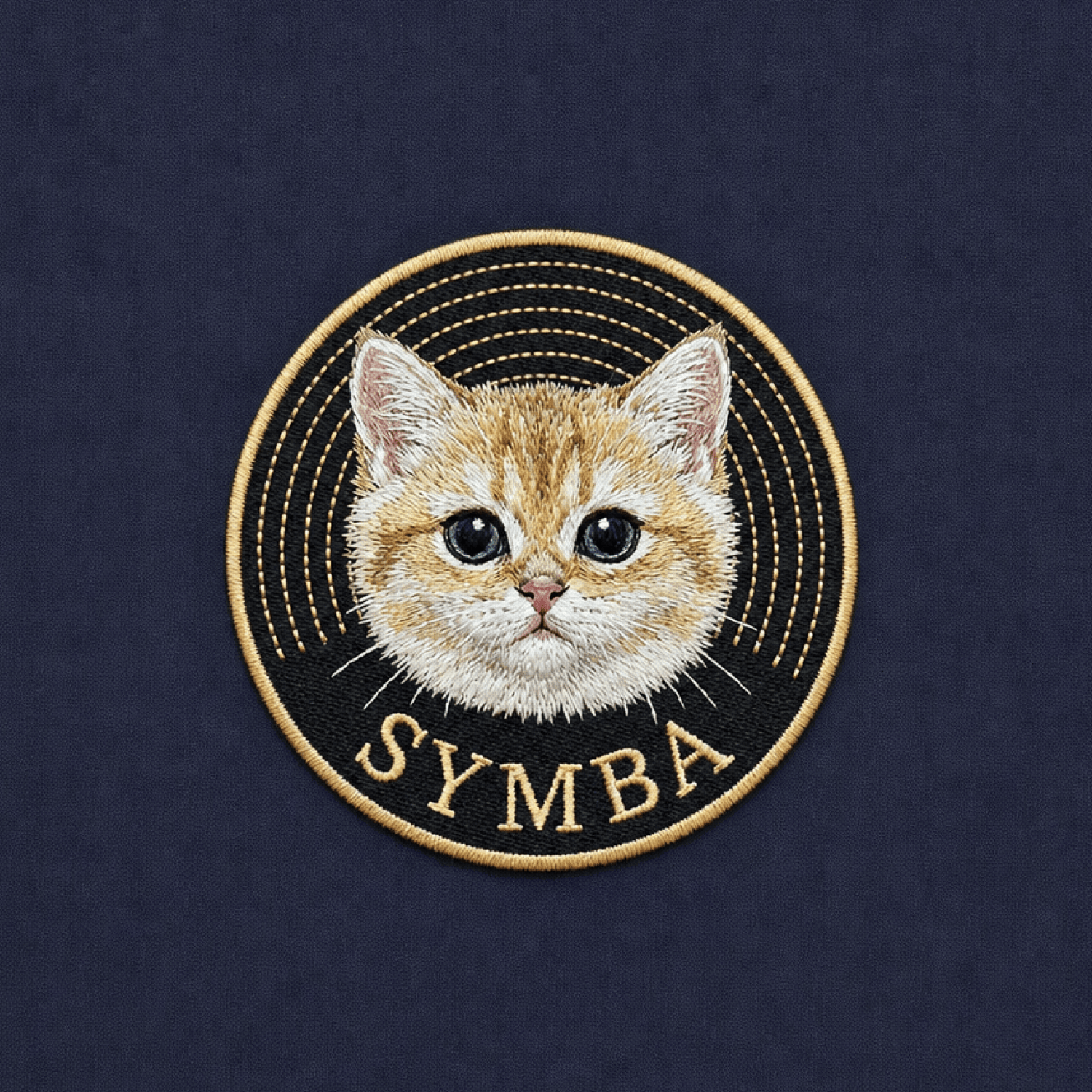 Custom Pet Embroidered Groove Stitch T-Shirt