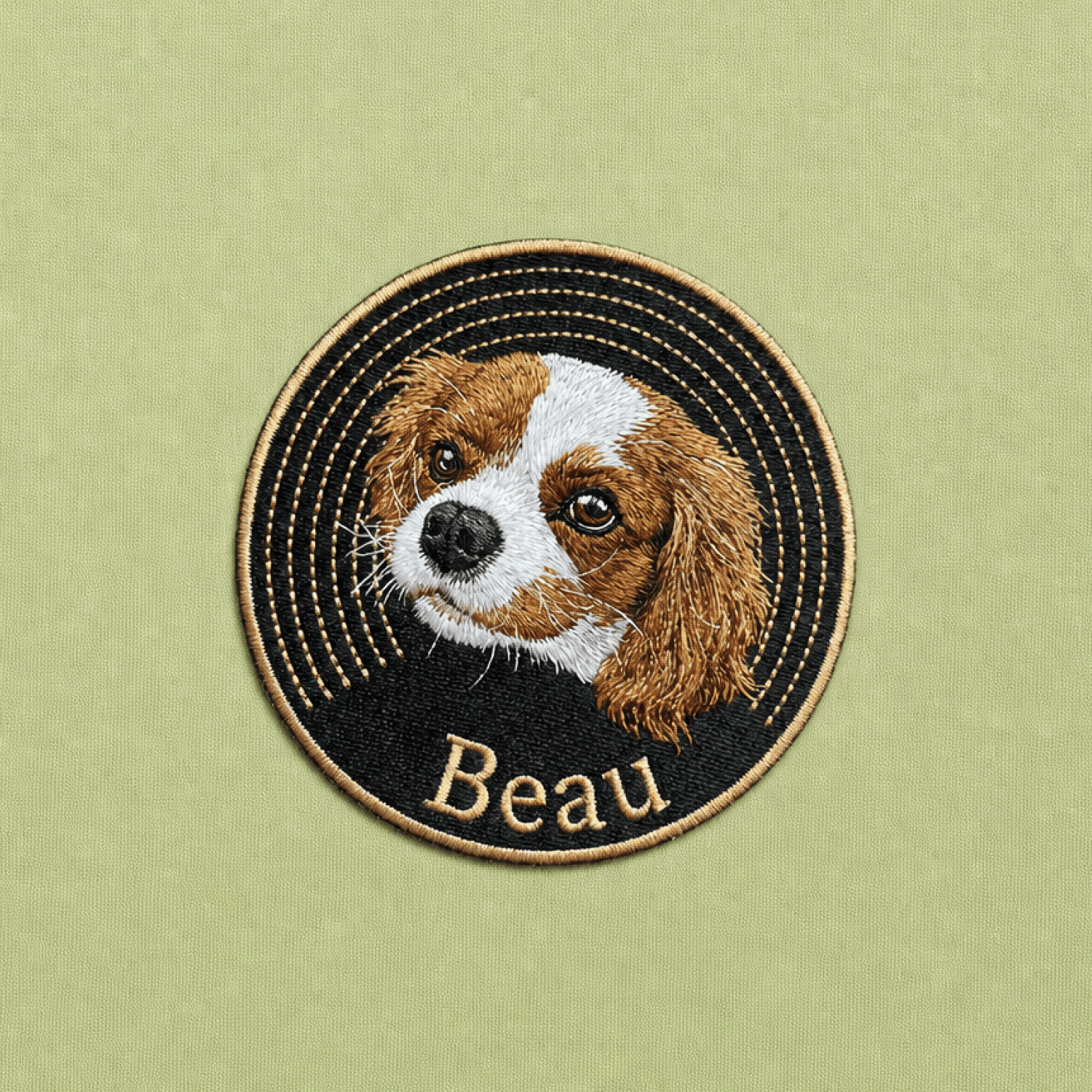 Custom Pet Embroidered Groove Stitch T-Shirt