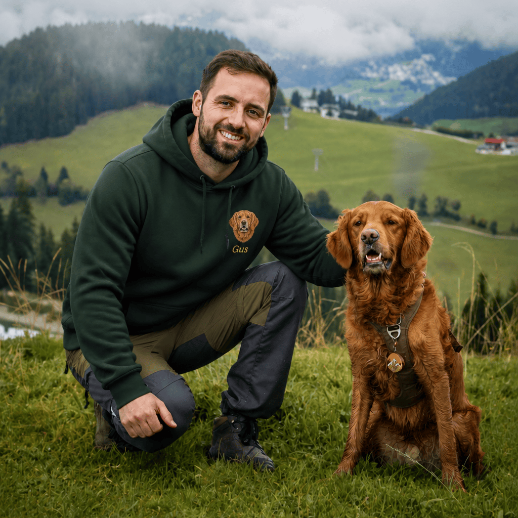 Custom Pet Embroidered Icon Stitch Hoodie
