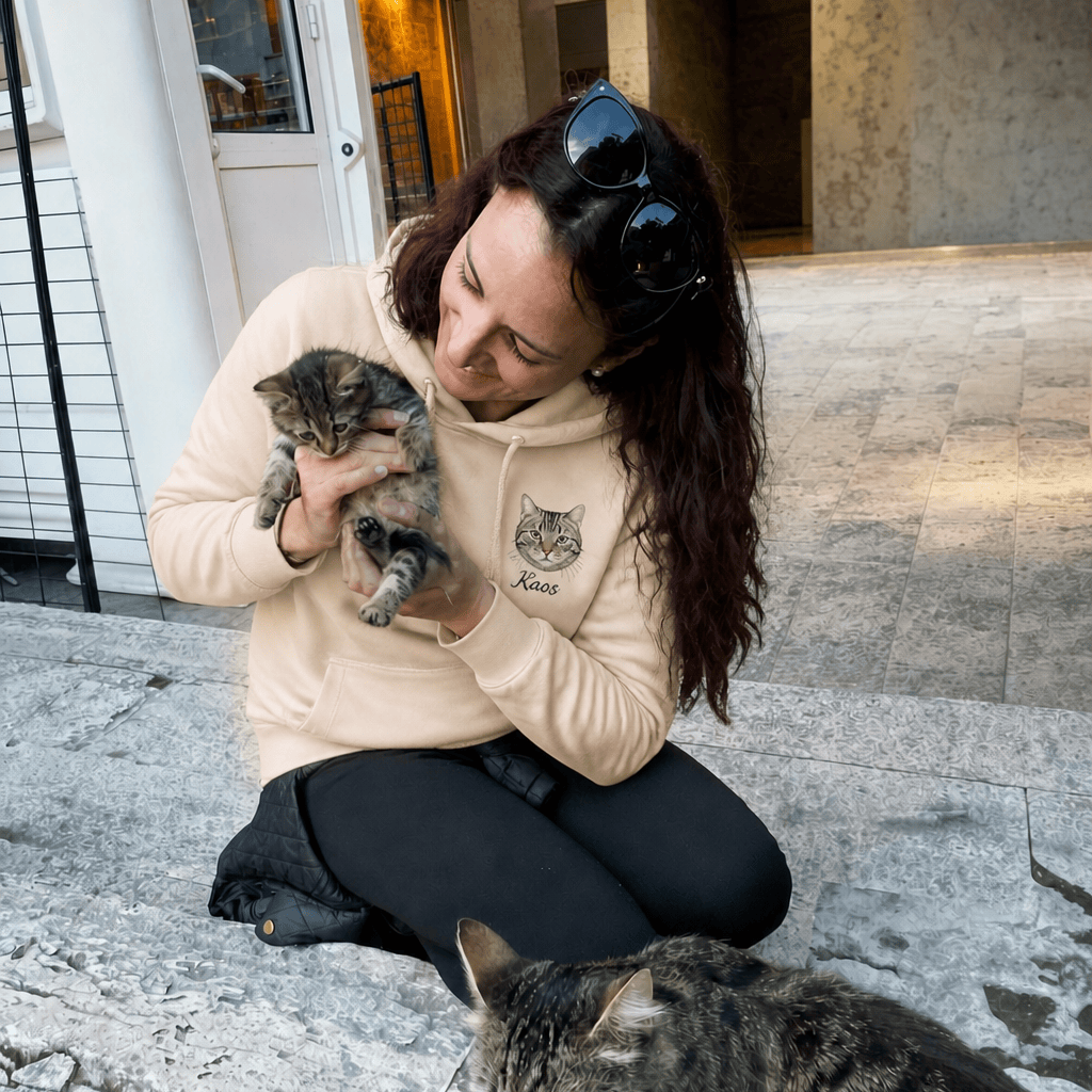 Custom Pet Embroidered Icon Stitch Hoodie