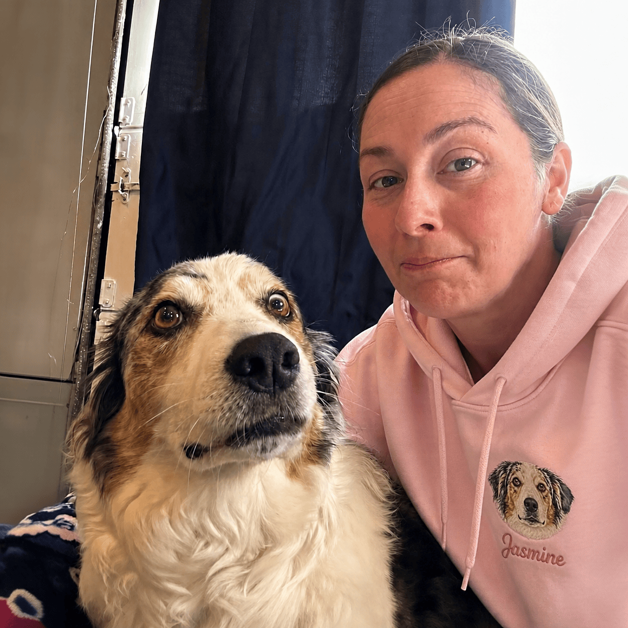 Custom Pet Embroidered Icon Stitch Hoodie