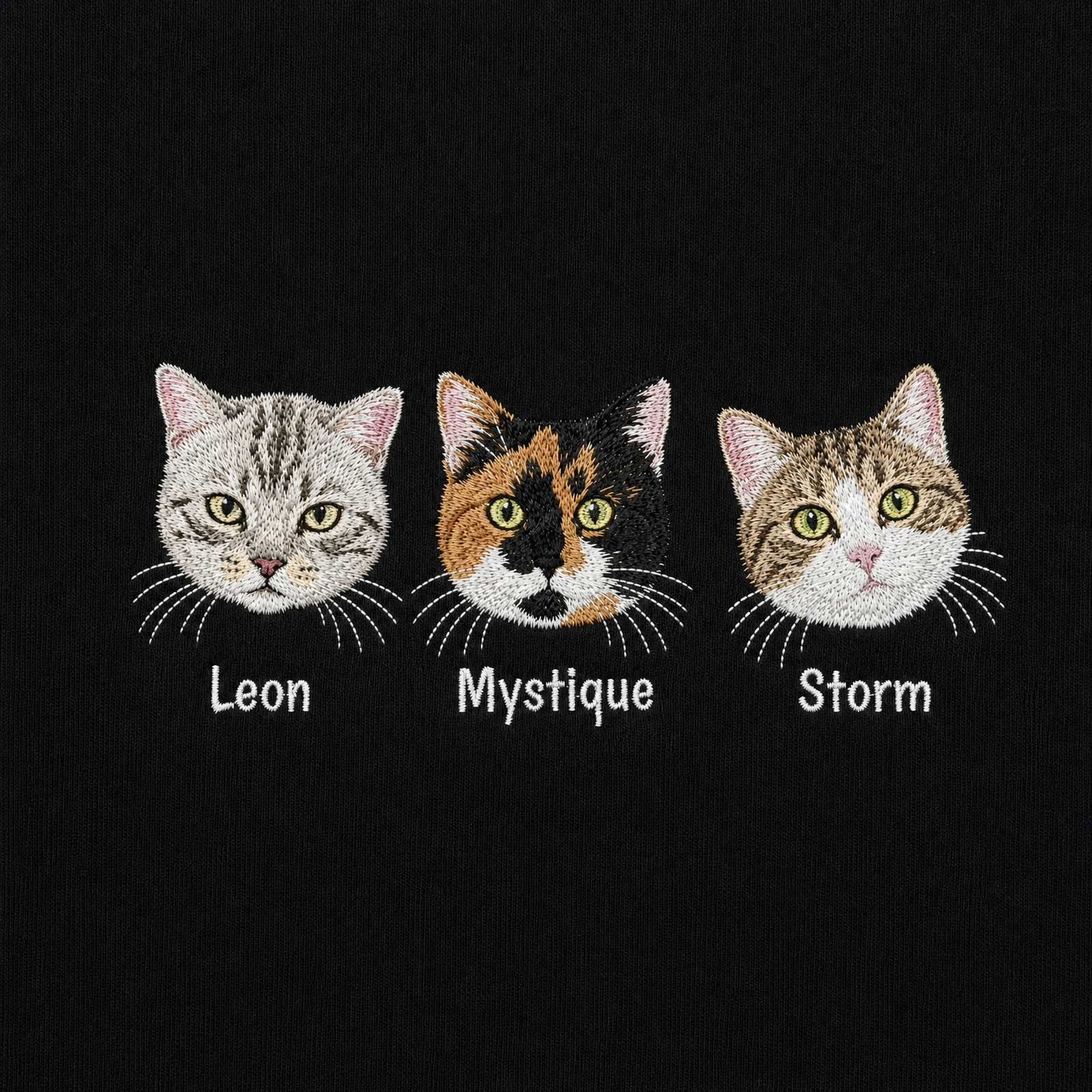 Custom Pet Embroidered Icon Stitch Sweatshirt