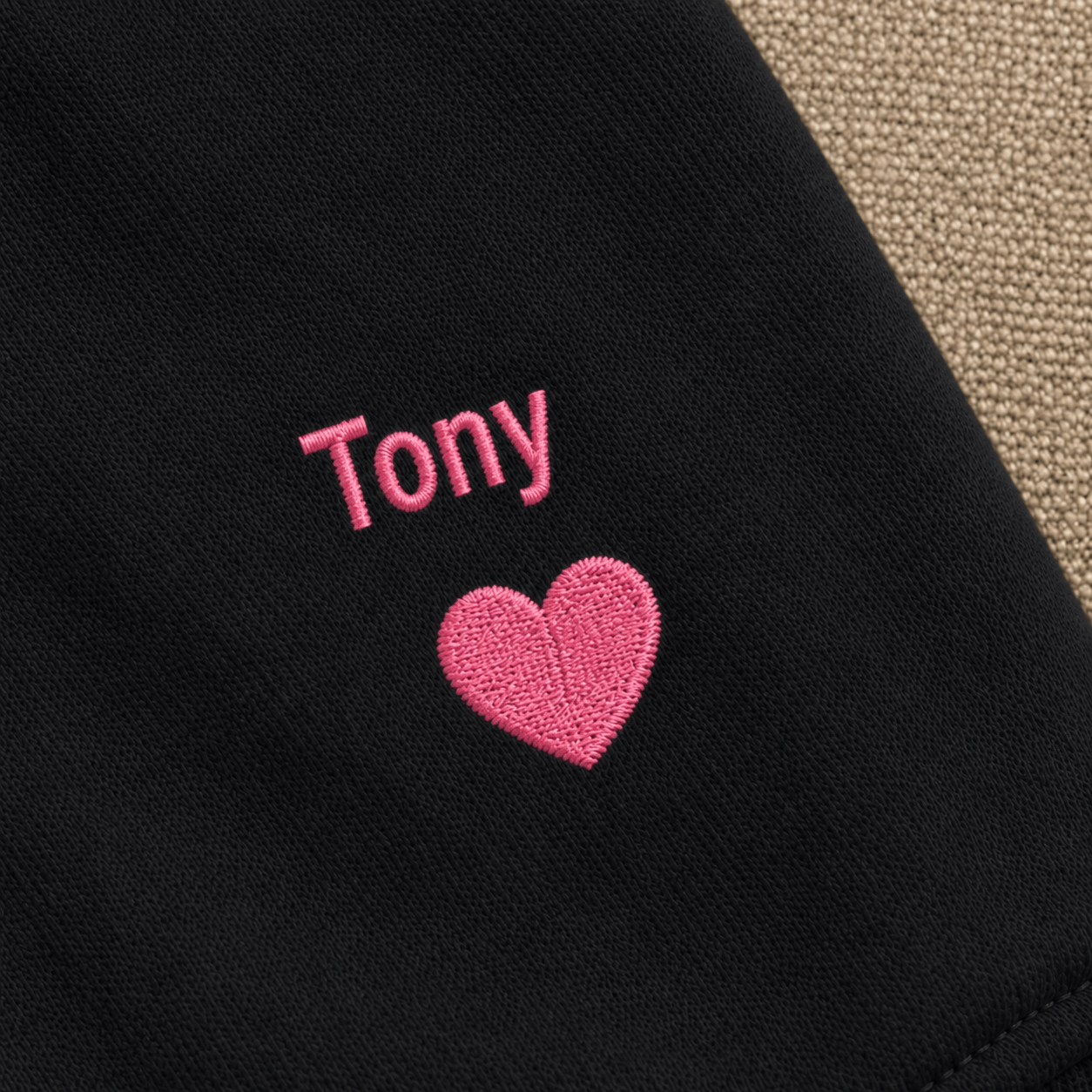 Custom Pet Embroidered Campus Stitch Sweatshirt