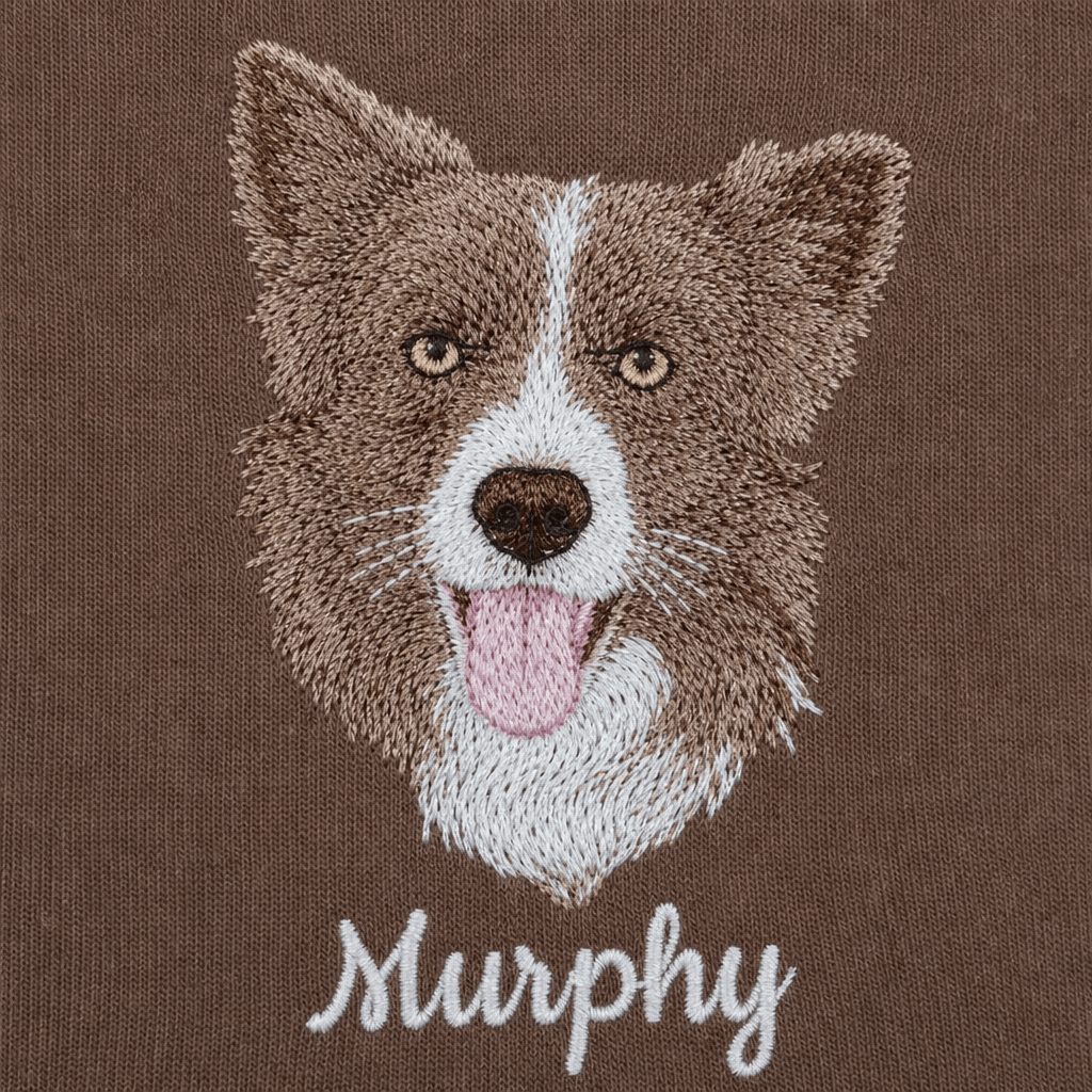 Custom Pet Embroidered Icon Stitch Sweatshirt