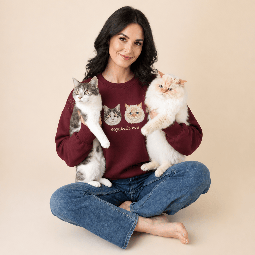 Custom Pet Embroidered Icon Stitch Sweatshirt