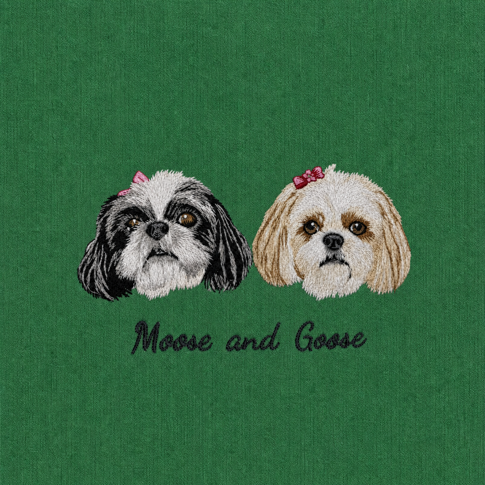Custom Pet Embroidered Icon Stitch Sweatshirt
