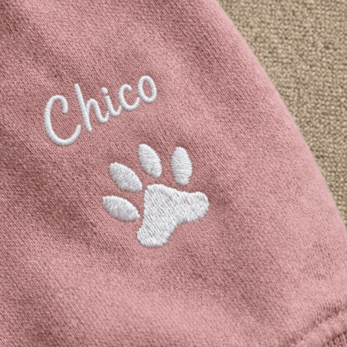 Custom Pet Embroidered Campus Stitch Sweatshirt