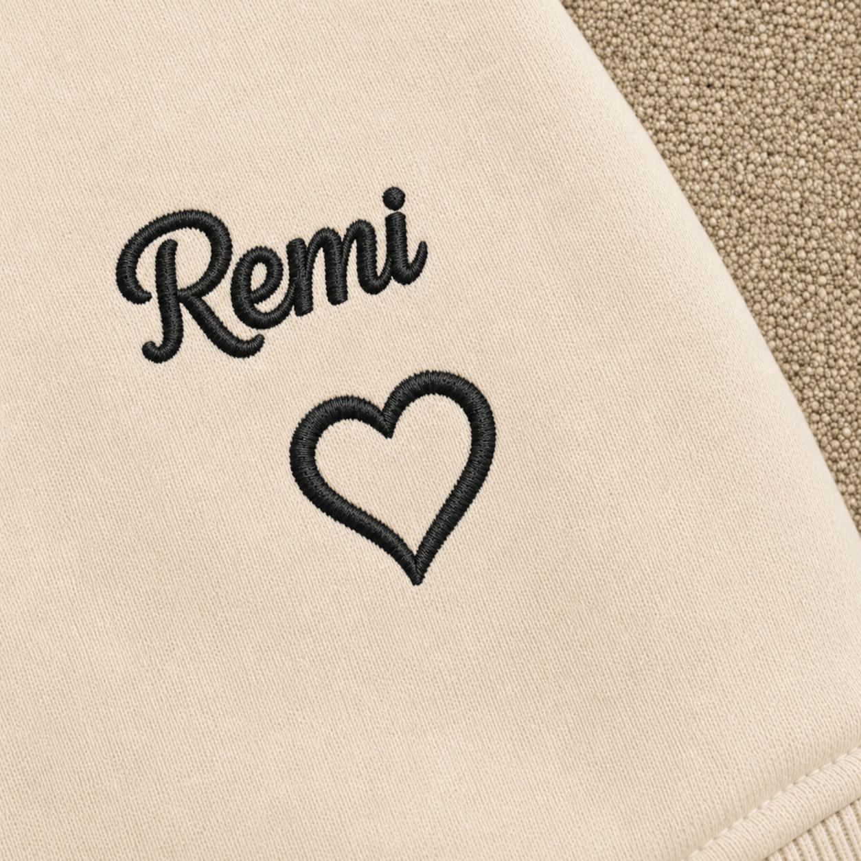 Custom Pet Embroidered Campus Stitch Sweatshirt