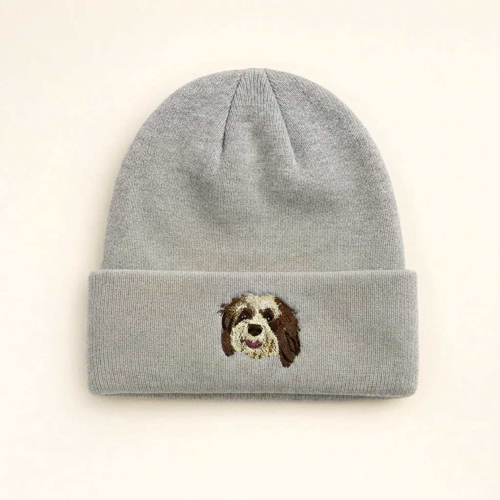 Custom Pet Embroidered Icon Stitch Beanie