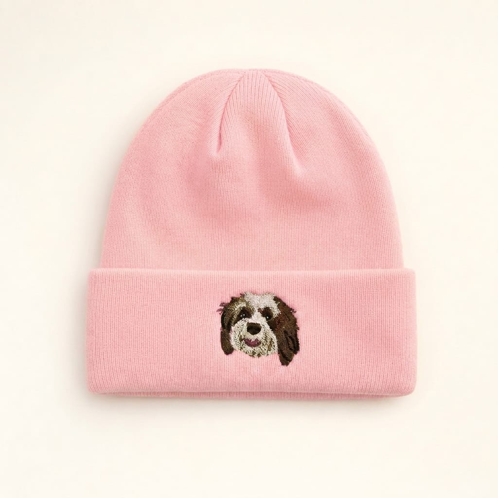 Custom Pet Embroidered Icon Stitch Beanie