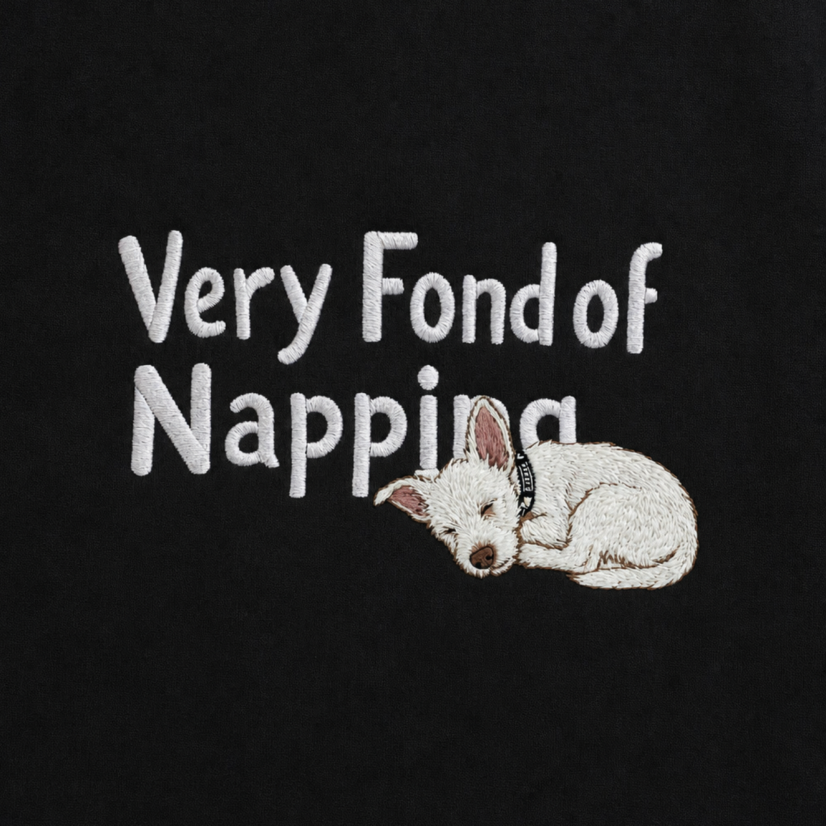 Custom Pet Embroidered Sleepyhead Stitch Sweatshirt