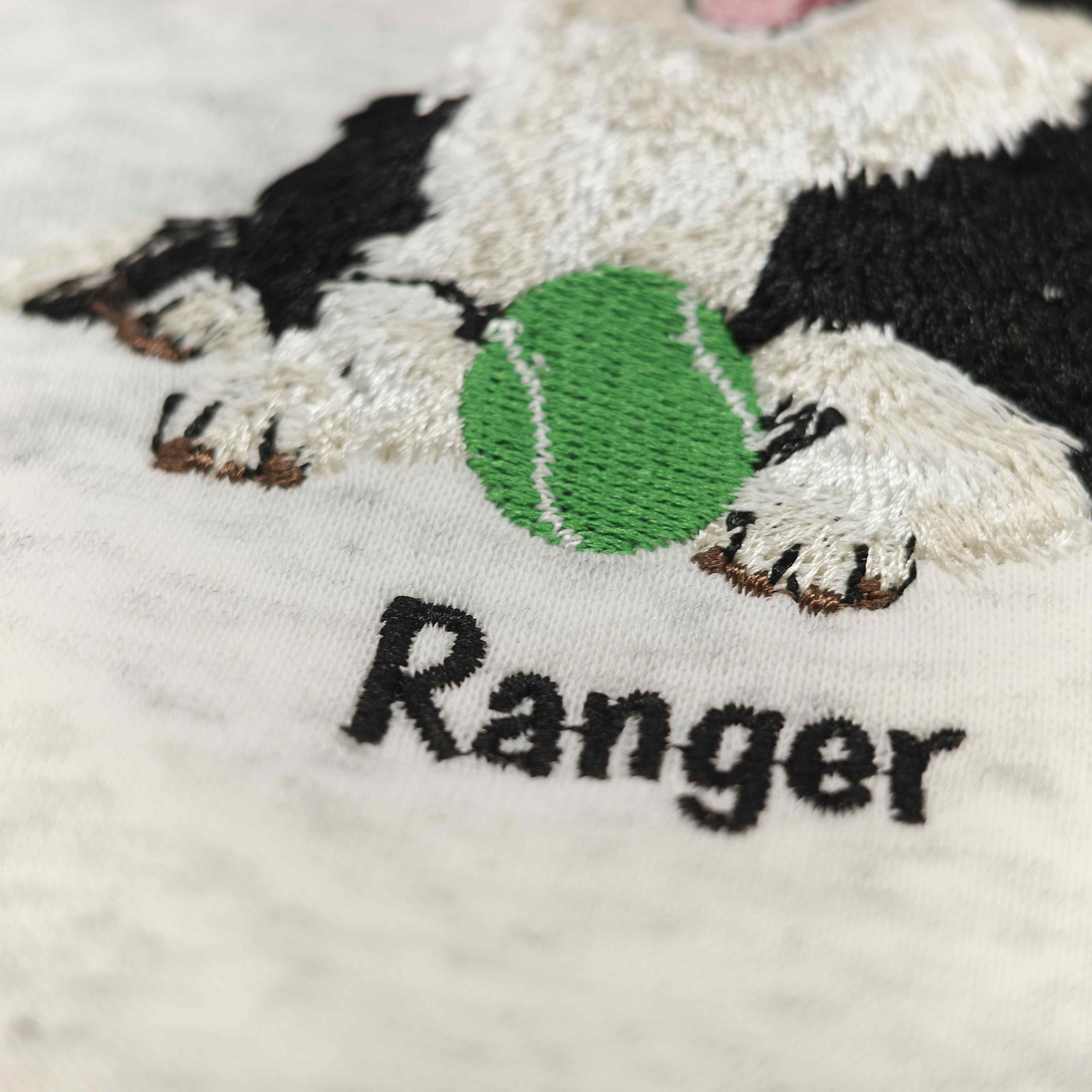 Custom Tennis Embroidered Pet Portrait Hoodie