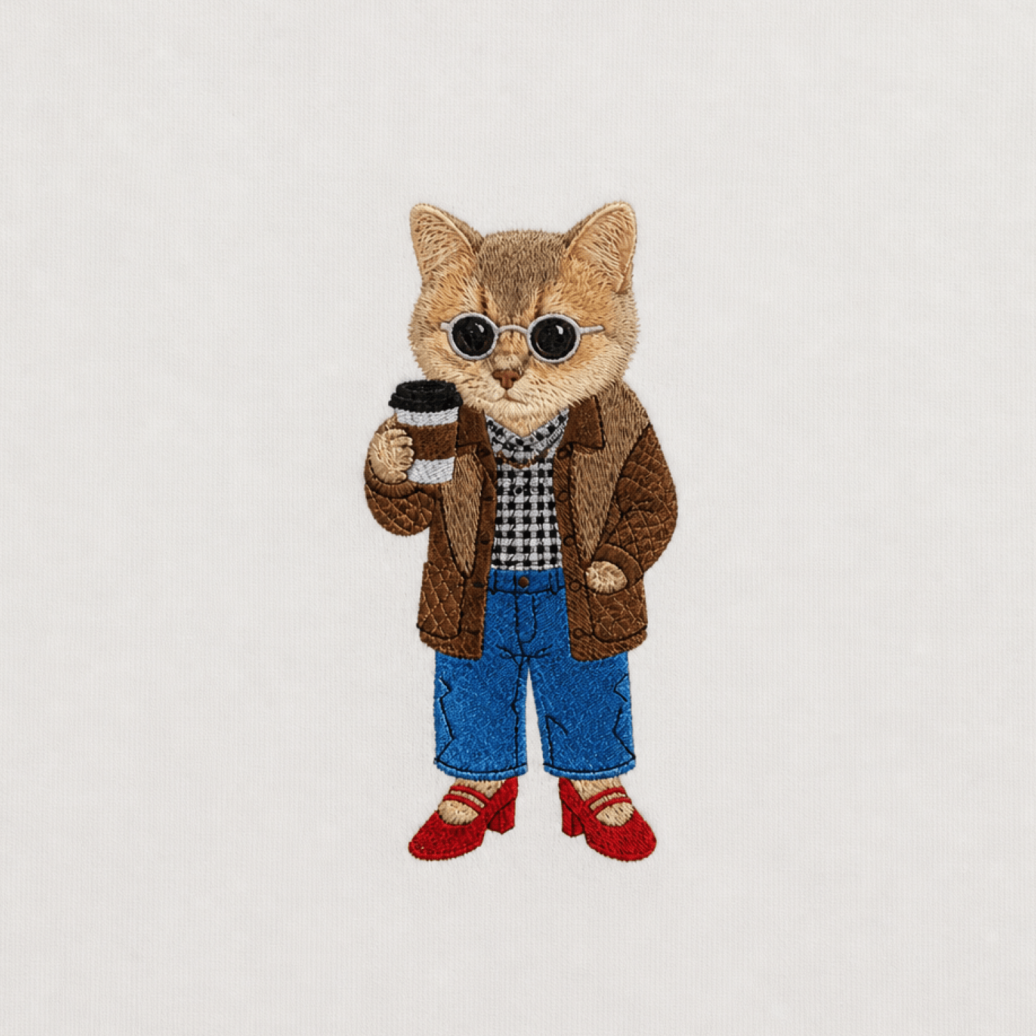 Custom Pet Embroidered Vogue Stitch Hoodie