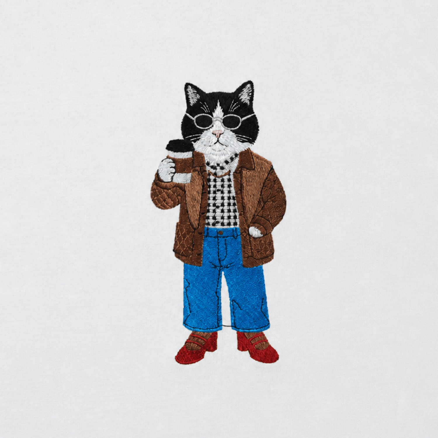Custom Pet Embroidered Vogue Stitch T-Shirt