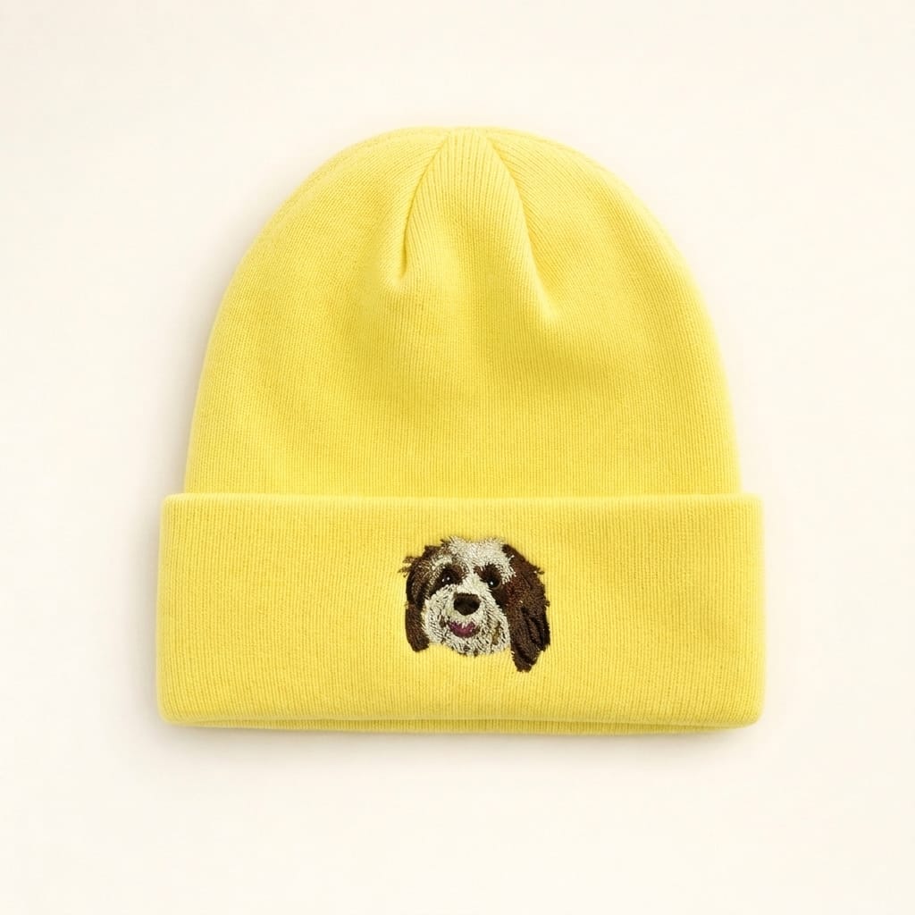Custom Pet Embroidered Icon Stitch Beanie